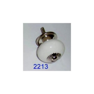 2025 White Color Ceramic Knobs Window <b>Accessories</b> Classy Design Dresser Pulls Handle Flower Shape for Home Decoration - Product Image 3