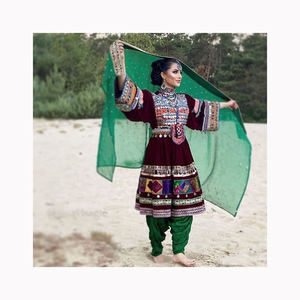 2024 mujeres nuevos estilos únicos Banjara Tribal étnico vintage afgano/Pakistán Kutchi fiesta vestido tradicional vestido afgano - Product Image 6