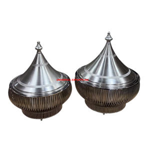 Marmite en acier inoxydable marmite argentée faite à la main Casserole de créateur vente chaude en gros Nouveau chauffe-plats en métal - Product Image 4