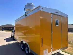 รถขายอาหารจานด่วนรถเทรลเลอร์4ล้อเคลื่อนที่ได้สำหรับรถเข็นขายอาหารริมถนนอุตสาหกรรมค้าปลีกไวน์ขนมขบเคี้ยวห้องครัวเคลื่อนที่ - Product Image 4