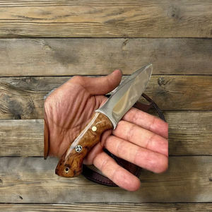 Couteau de chasse multifonctionnel en acier carbone fait main, manche en bois personnalisable, étui inclus, OEM/ODM disponible, Jahangir - Product Image 2