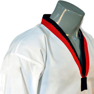 Uniformes de taekwondo personnalisés grande taille confortables et respirants Nouveau design Vêtements d'arts martiaux de couleur personnalisés - Product Image 2