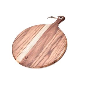 Tabla de cortar de cocina de madera de forma redonda antigua con mango, gran oferta, nuevo diseño, utensilios de cocina, tabla de cortar de madera, exportador - Product Image 3