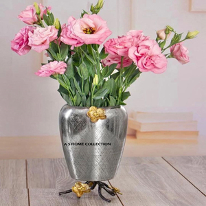 Juego de 3 Jarrones de Flores de Aluminio de Estilo Clásico y Forma Alta, Color Dorado, para Decoración de Bodas y Fiestas, Venta al por Mayor - Product Image 4