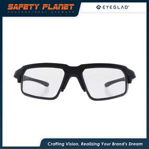 Lunettes de sport de sécurité à lentille transparente Uv400 Lentille optique intérieure Lunettes de soleil de randonnée pour hommes - Product Image 3