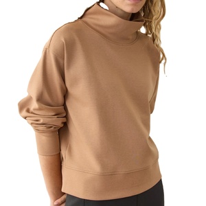 Sweat-shirt à capuche surdimensionné en molleton 380GSM personnalisé, poids lourd, coupe classique vintage, lavage à l'acide, unisexe, col roulé, 100% coton, hiver - Product Image 6