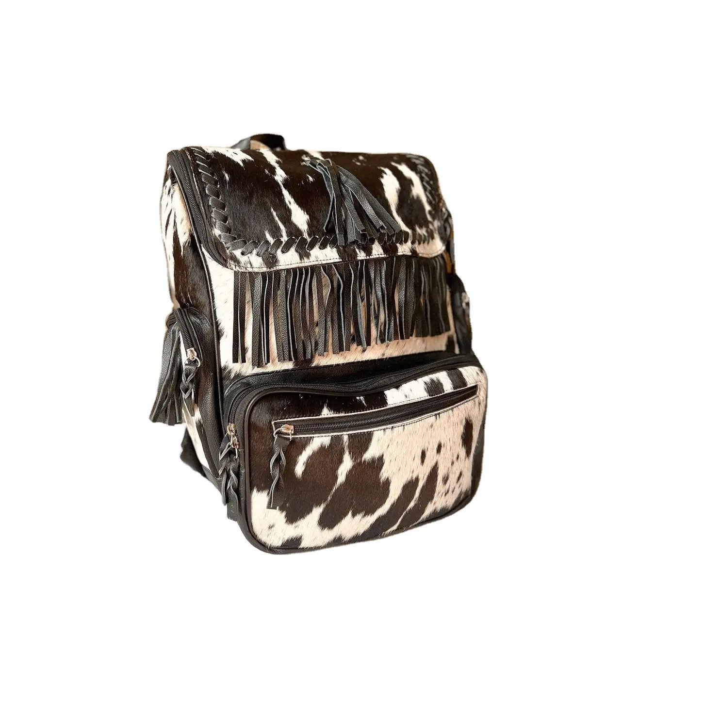 Inek kürk oyma toptan üretici inek derisi saç kürk deri batı tarzı çanta paketi özel yapılmış çanta