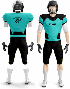 Ensemble de vêtements de sport pour hommes imprimés personnalisables de haute qualité, maillot de rugby américain vintage, respirant, anti-humidité, respectueux de l'environnement - Product Image 4