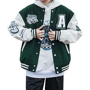 OEM Haute Qualité Chenille Broderie Hommes Collège Personnalisé Baseball Bomber Letterman Culture Applique Toile Imperméable Boxy Fit - Product Image 5