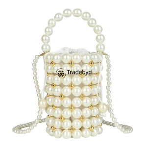 Pochette élégante en perles pour mariages, fêtes et cadeaux, sac à main de créateur fait à la main pour femmes par Tradebyd - Product Image 2