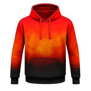 เสื้อฮู้ดพิมพ์ลายแบบซับลิเมชั่น, เสื้อฮู้ดผู้ชายแบบสั่งทำสุดเท่, เสื้อฮู้ดแบบสวมหัวเรียบง่ายพร้อมปรับแต่งได้ - Product Image 1