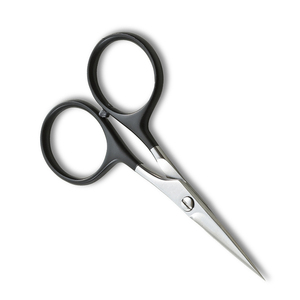 Tijeras para atar moscas de acero inoxidable alemanas al por mayor, tijeras de pesca con mosca de hoja recta láser de borde dentado - Product Image 3