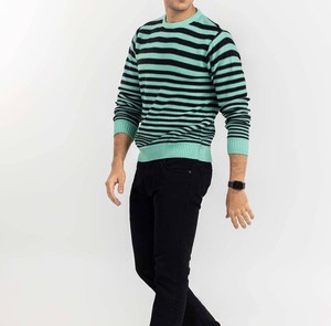 Respirant grande taille hommes chandails personnalisé en gros automne hiver décontracté coton tricot chandails hommes pull tricoté - Product Image 2