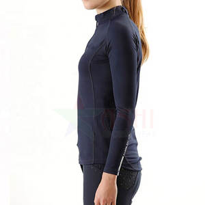 Sweat-shirt d'équitation pour femmes, coupe régulière, polyester et élasthanne, haute performance, imperméable, coupe-vent, haut professionnel - Product Image 2