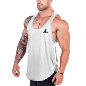 Oem Men <b>Stringer</b> <b>Vest</b> Breathable Cotton Fitness Tank Top Custom <b>Stringer</b> <b>Vest</b> Men Gym Bodybuilding - Product Image 2