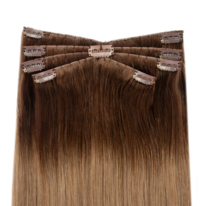 Новый дизайн, 8 шт., невидимая заколка для наращивания волос, для удаления кутикулы, натуральные 100% человеческие двойные заколки для наращивания волос - Product Image 1