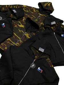 Sudadera Reversible de Camuflaje Personalizable para Hombre con Cremallera Bordada y Bolsillo Tipo Canguro, Diseño Sólido - Product Image 3