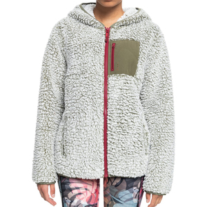 Veste polaire Sherpa zippée pour femmes avec service OEM Vente en gros Veste Sherpa chaude de qualité supérieure - Product Image 1