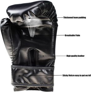 ถุงมือชกมวยหนังวัวและหนัง PU ขนาด6ออนซ์ถึง14ออนซ์ชุดฝึกกีฬาสำหรับใช้ในยิม - Product Image 2