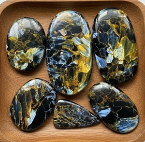 Pierres précieuses en piétersite naturelle de qualité AAA, lisses et polies, cabochons, pierres brutes, conçues pour la fabrication et la création de bijoux de qualité supérieure - Product Image 1