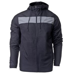 Veste coupe-vent personnalisée à manches longues avec fermeture éclair et impression de logo, veste d'extérieur réfléchissante, veste personnalisée 2026 - Product Image 1