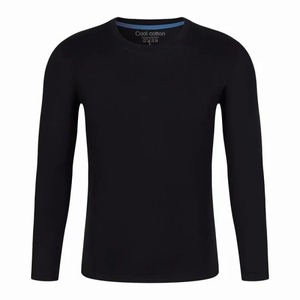 T-shirts manches longues unisexe 100% coton T-shirt col rond décontracté personnalisé pour hommes Vente en gros d'usine Style uni décontracté solide - Product Image 5