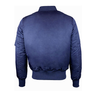 Chaquetas Bomber con Capucha y Cuello Alto Recubiertas de Buena Calidad para Hombre, Servicio OEM, MOQ Bajo, Impresión Personalizada, Estilo Béisbol - Product Image 4