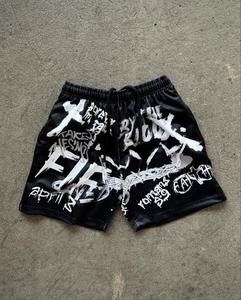 Short en maille personnalisé 100% Polyester Street Wear Vente à chaud Fabricant de shorts de basket-ball en maille de conception personnalisée pour hommes - Product Image 6