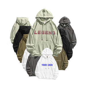 Sudadera clásica con capucha 330GSM sudadera de lana de algodón pesado logotipo personalizado bordado al por mayor fabricante a granel - Product Image 6