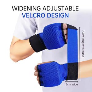 Boxing Hand Wraps Bandages Inner Gel Padding Gloves Mitts Fist <b>Protector</b> <b>Thumb</b> Loop Martial Arts Neoprene Gel Gloves - Product Image 6