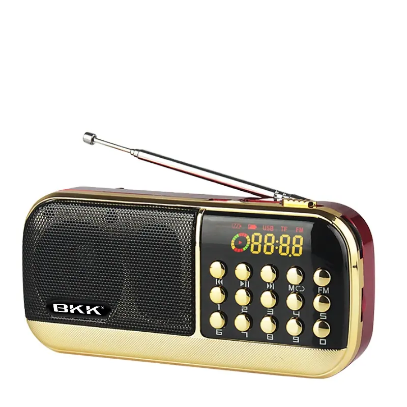 Bkk rádio sem fio, mini sem fio, multifuncional, portátil, fácil de levar com você, altofalante