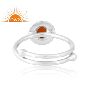 Handmade Design 925 Silver Natural Carnelian Gemstone Ring Custom Jewelry <b>For</b> Women <b>Gift</b> <b>For</b> <b>Her</b> - Product Image 2
