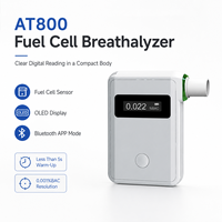 Alat Tes Alkohol Breathalyzer Sel Bahan Bakar OEM dengan Logo Kustom dan Layar OLED
