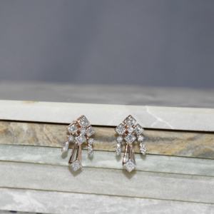 Pendientes de Oro Sólido de 14 Quilates VDS, Certificados por IGI, 2.6 g, Elegantes, Minimalistas, con Corte Brillante, Diamantes Naturales, para Bodas, Fiestas, Compromisos - Product Image 3