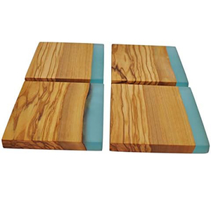 Posavasos de té de resina hecho a mano de la mejor calidad forma cuadrada para uso doméstico y hotelero disponible en cantidad a granel - Product Image 2