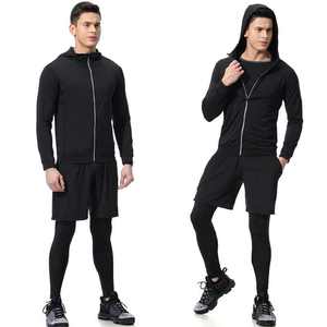 Conjunto Deportivo de 2 Piezas para Hombre, Ropa Deportiva Informal, Transpirable, de Secado Rápido, para Gimnasio, Entrenamiento, Correr, Yoga, Ropa Deportiva Atlética para Exteriores - Product Image 3