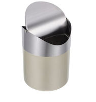 Poubelle en acier inoxydable la plus vendue Style seau en métal poubelle personnalisée pour la maison sous la table Mini magasin d'ordures