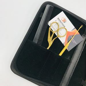 Kit d'outils professionnels de haute qualité en acier inoxydable de qualité chirurgicale, écologiques, plaqués or, pour extensions de cheveux (vente en gros) - Product Image 3