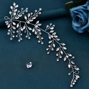 Bridella BHP21 Accessoire de coiffure confortable en strass bleu pour mariages et événements formels - Product Image 1