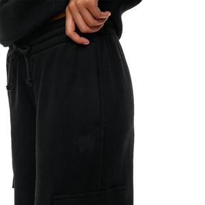 Conjunto Deportivo de Invierno para Mujer de Alta Calidad, Personalizable en Color, Sudadera con Capucha y Pantalones Cargo, 100% Algodón, Logotipo Personalizado, Transpirable - Product Image 5