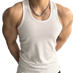 Camiseta Deportiva de Algodón Tejida Informal para Hombre, Precio de Fábrica, Económica, para Gimnasio, Fitness, Running, Personalizable con Logotipo OEM, Lisa - Product Image 2