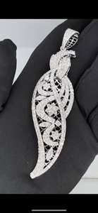 Meilleure vente plaqué or véritable 14K pendentif design de luxe fait à la main avec diamant filles mariage bijoux de mode accessoires exportation - Product Image 4