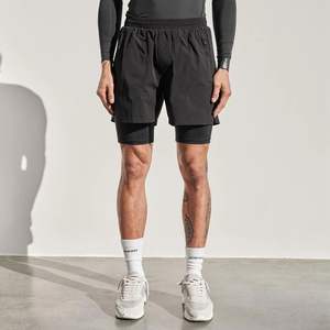 Short de fitness gris foncé à poches zippées pour homme Short de basket-ball respirant pour été, gym, jogging, équipe personnalisée - Product Image 2