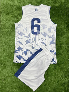 Uniforme d'équipe de basket-ball imprimé sur mesure |   Ensemble de shorts en jersey respirant 100% polyester, anti-humidité et anti-UV - Product Image 6