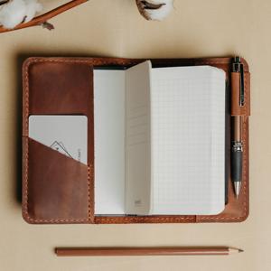 Funda Ecológica para Cuaderno A5 de Cuero Genuino, Resistente a Olores, Resistente, Cómoda, Recargable, para Oficina - Product Image 4
