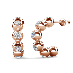 Pendientes de Plata de Ley 925 con Diseño de Cuentas en Forma de C de Daisini, Adornados con Cristales de <span class=keywords><strong>Swarovski</strong></span>, Estilo Retro - Product Image 5