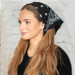 Bandanas 100% coton pour hommes Bandana en soie imprimé de haute qualité Bandana en coton fabriqué - Product Image 6