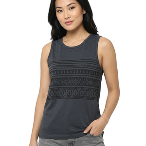 เสื้อกล้ามผู้ชายลายเรขาคณิต คอกลม ระบายอากาศได้ดี ผ้าถัก สวมใส่สบาย ไม่มีแขน ผลิตจากโพลีเอสเตอร์ - Product Image 3