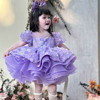 Robe de princesse Nhung Nguyen pour bébés filles, 2 robes courtes à sequins et jupe évasée, fabrication OEM ODM, prix compétitif, fabriqué au Vietnam, pour grandes enfants