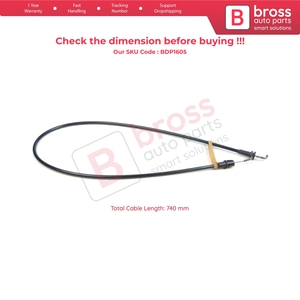 Cable de Liberación de Bloqueo de Puerta Lateral BDP1605 para Caddy MK3 2K 2C 2004-2015 2K5843653C, Repuestos Bross, Hecho en Turquía - Product Image 6